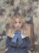 Fernand Khnopff Portrait of Miss Van Der Hecht china oil painting artist